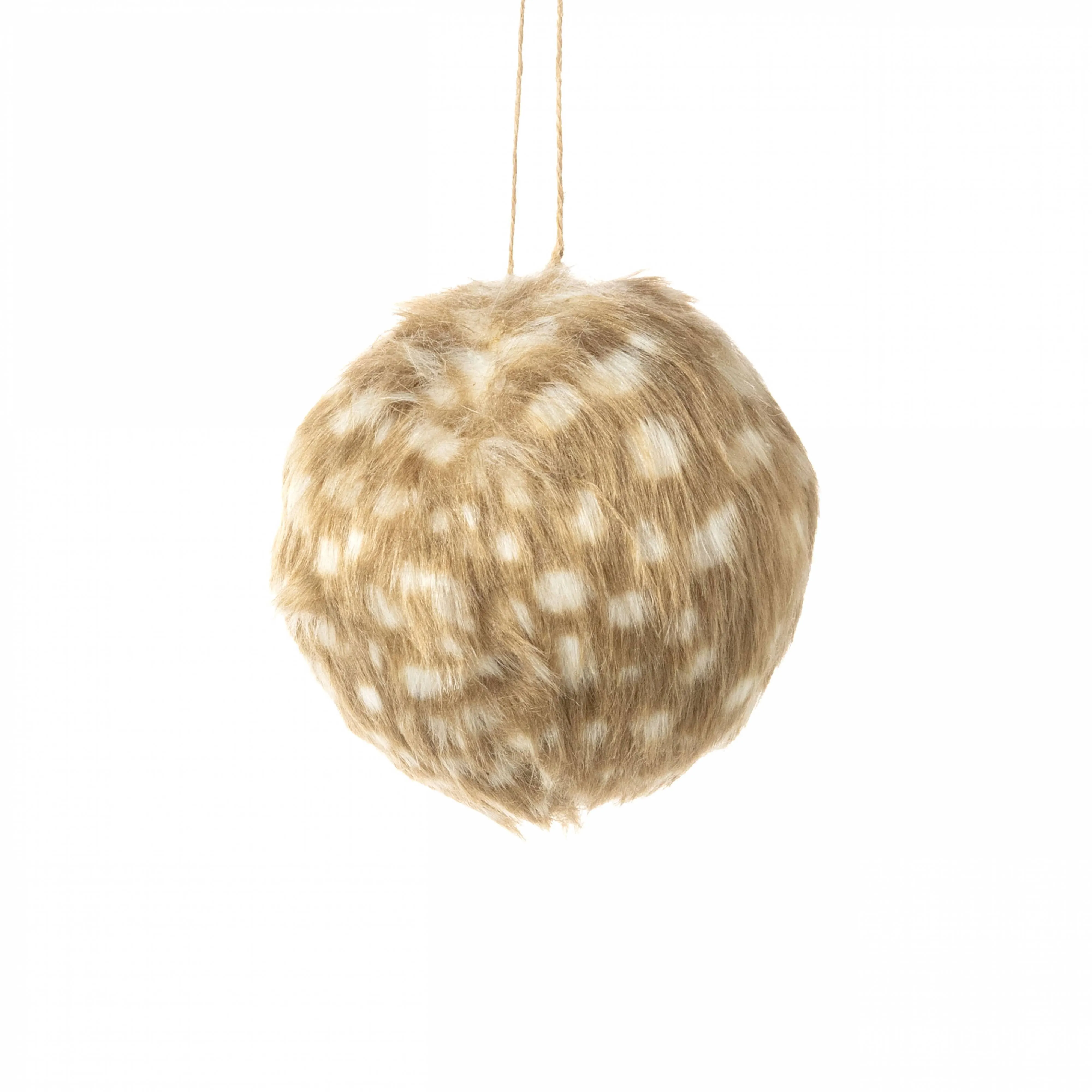 4" Faux Spotted Deer Fur Ornament