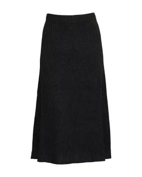 A-Line Knit Midi Skirt