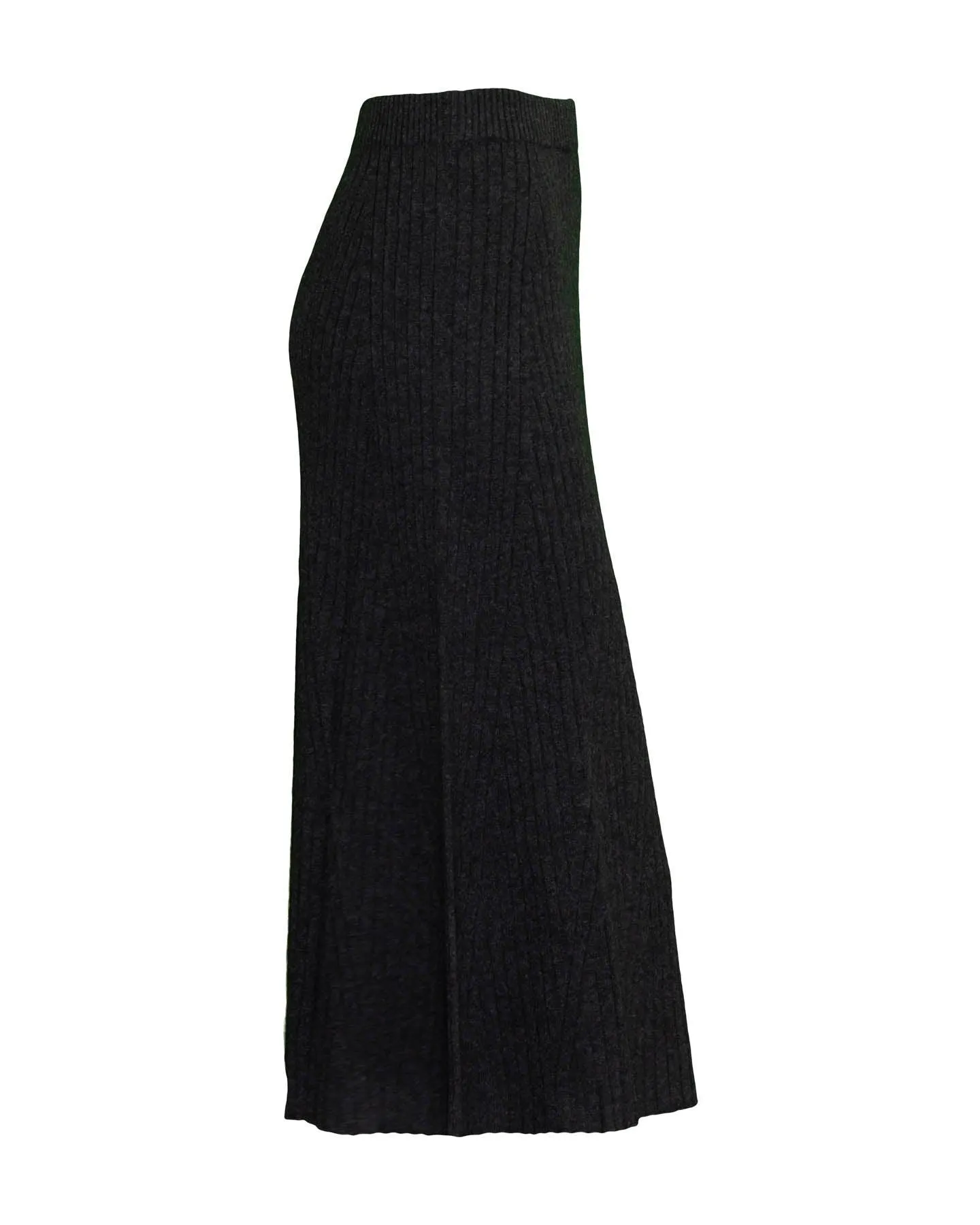 A-Line Knit Midi Skirt