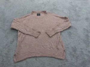 Abercrombie & Fitch Women Pullover Sweater Knitted Long Sleeves Pink Size Medium