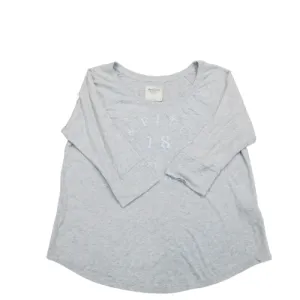 Abercrombie & Fitch Womens Blouse Top Pullover Crew Neck Gray Size Large