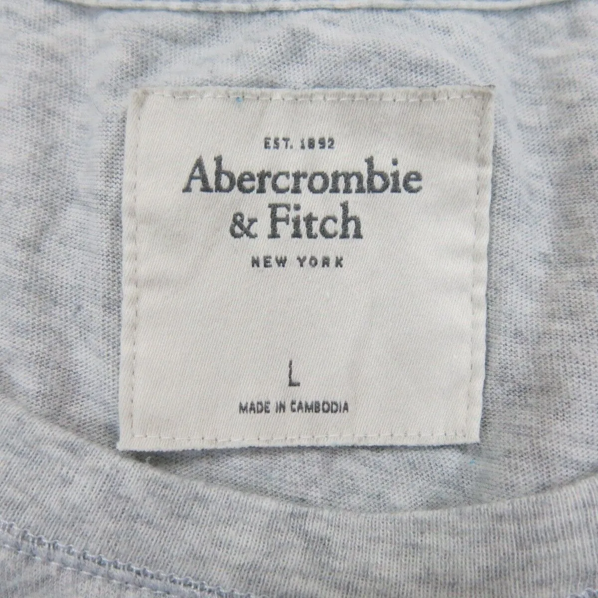 Abercrombie & Fitch Womens Blouse Top Pullover Crew Neck Gray Size Large