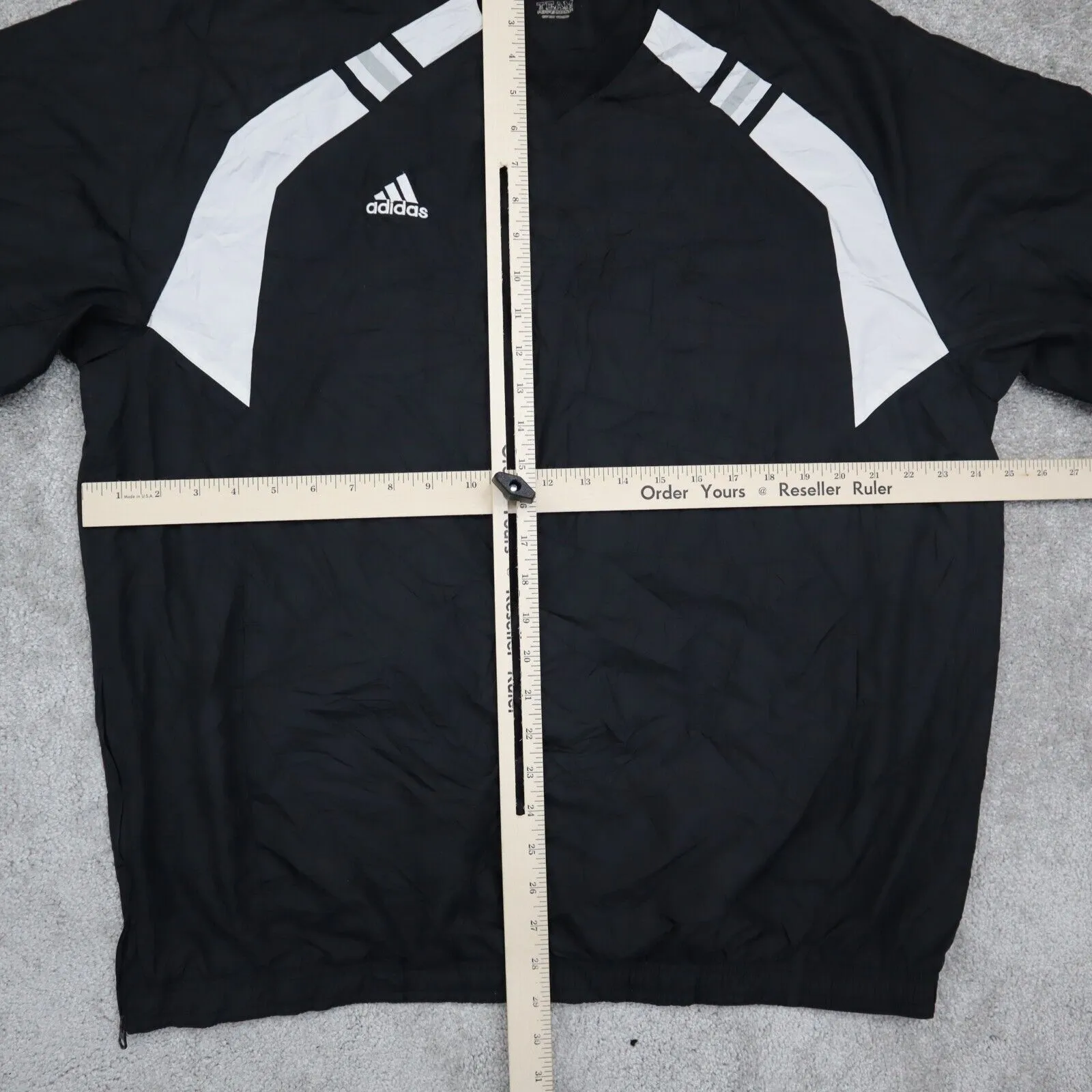 Adidas Activewear Sweatshirt Men's Large Black White Pullover Sports Sweatshirt