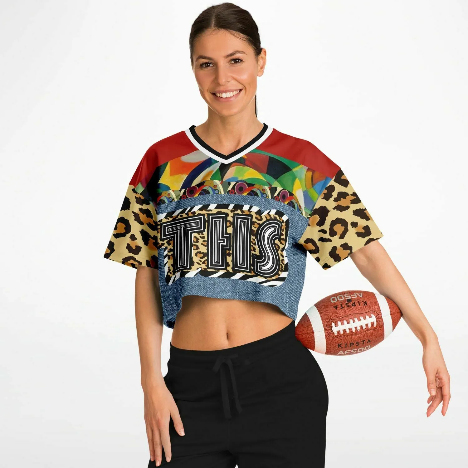 Afro-Queen Solace THS Leopard Eco-Poly Crop Jersey