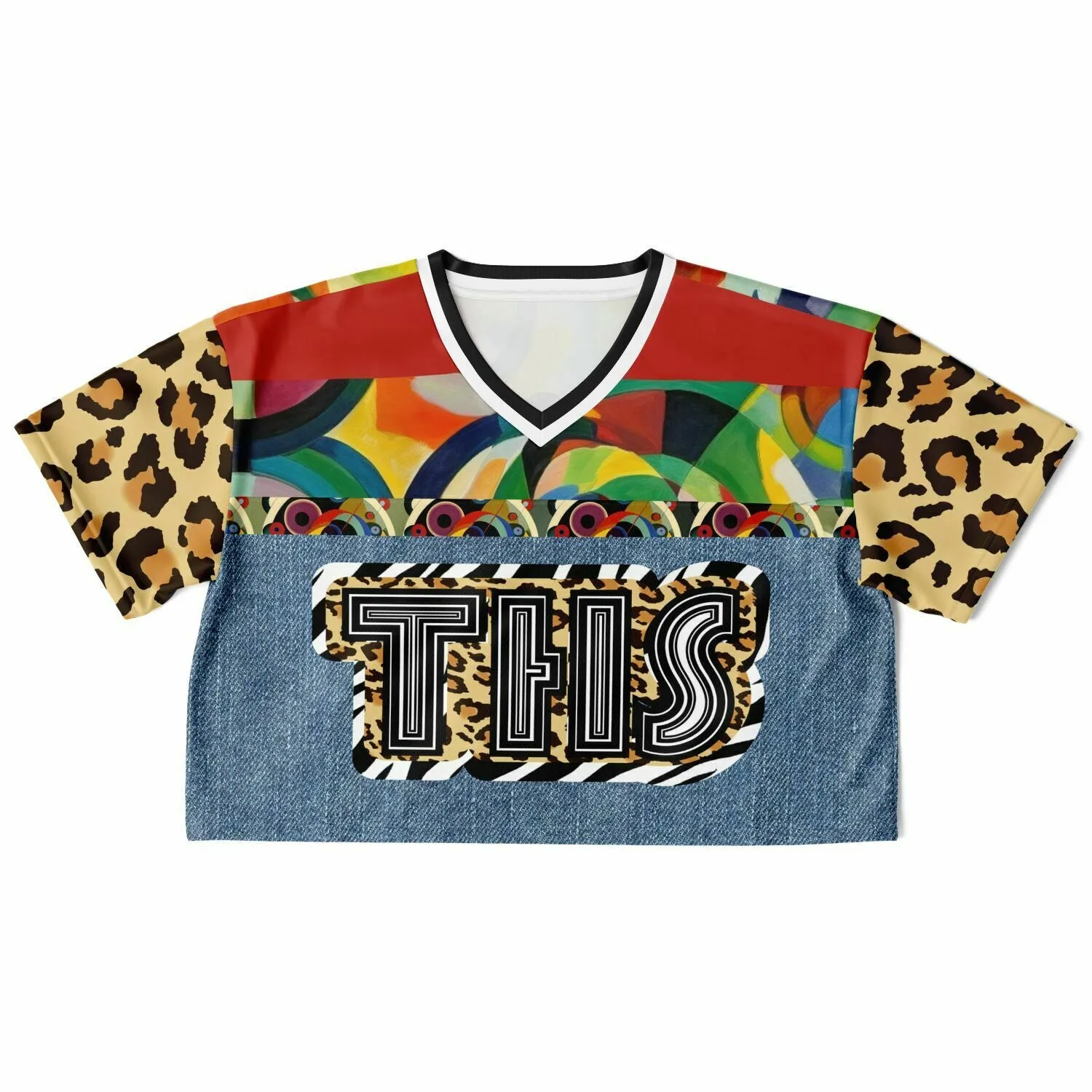 Afro-Queen Solace THS Leopard Eco-Poly Crop Jersey