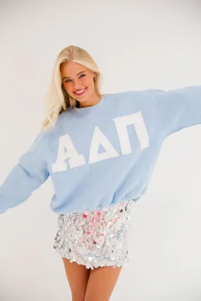 ALPHA DELTA PI BLUE PULLOVER