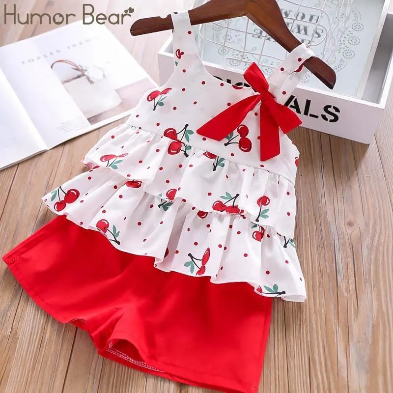 Baby Girl Clothes Summer Children's Girls' Clothing Kids Bay Clothes Toddler Chiffon bowknot coat Pants Set