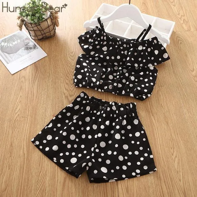 Baby Girl Clothes Summer Children's Girls' Clothing Kids Bay Clothes Toddler Chiffon bowknot coat Pants Set