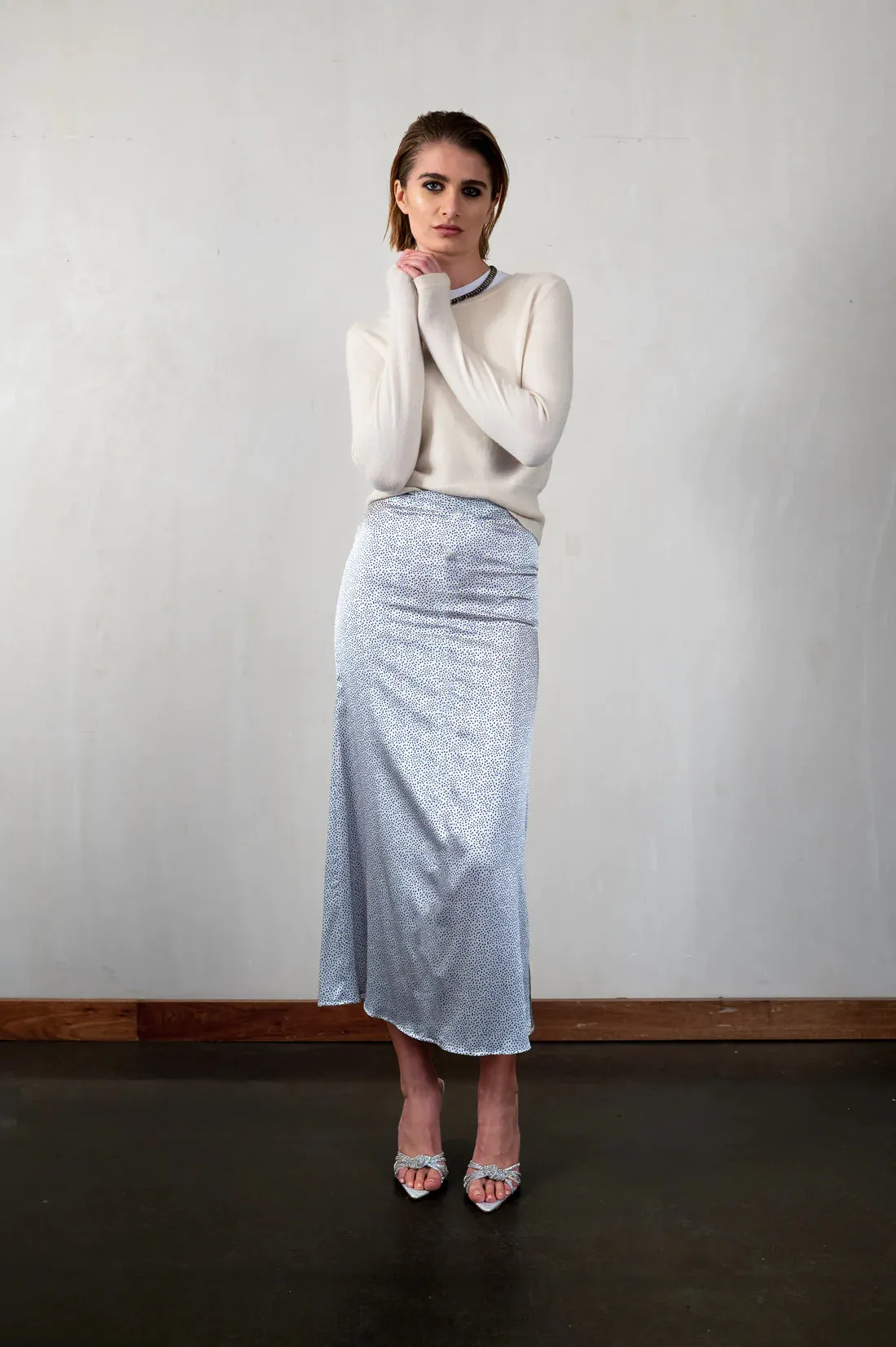 Bias Cut Midi Skirt Luciana