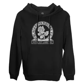 Blackburn Rovers Mono Badge Fleece Pullover Hoodie - Black