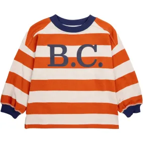 Bobo Choses Orange Bc Stripes LS T-Shirt