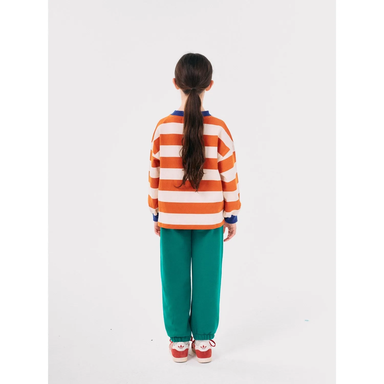 Bobo Choses Orange Bc Stripes LS T-Shirt