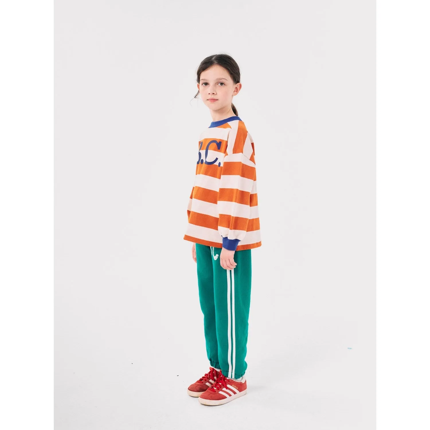 Bobo Choses Orange Bc Stripes LS T-Shirt