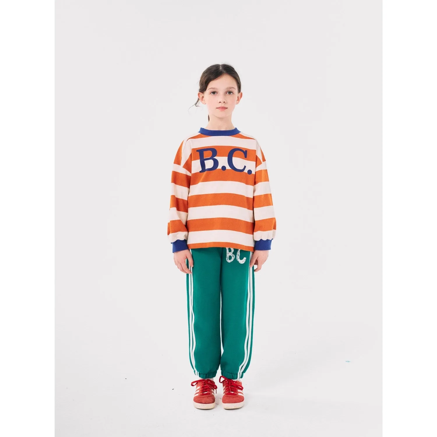 Bobo Choses Orange Bc Stripes LS T-Shirt