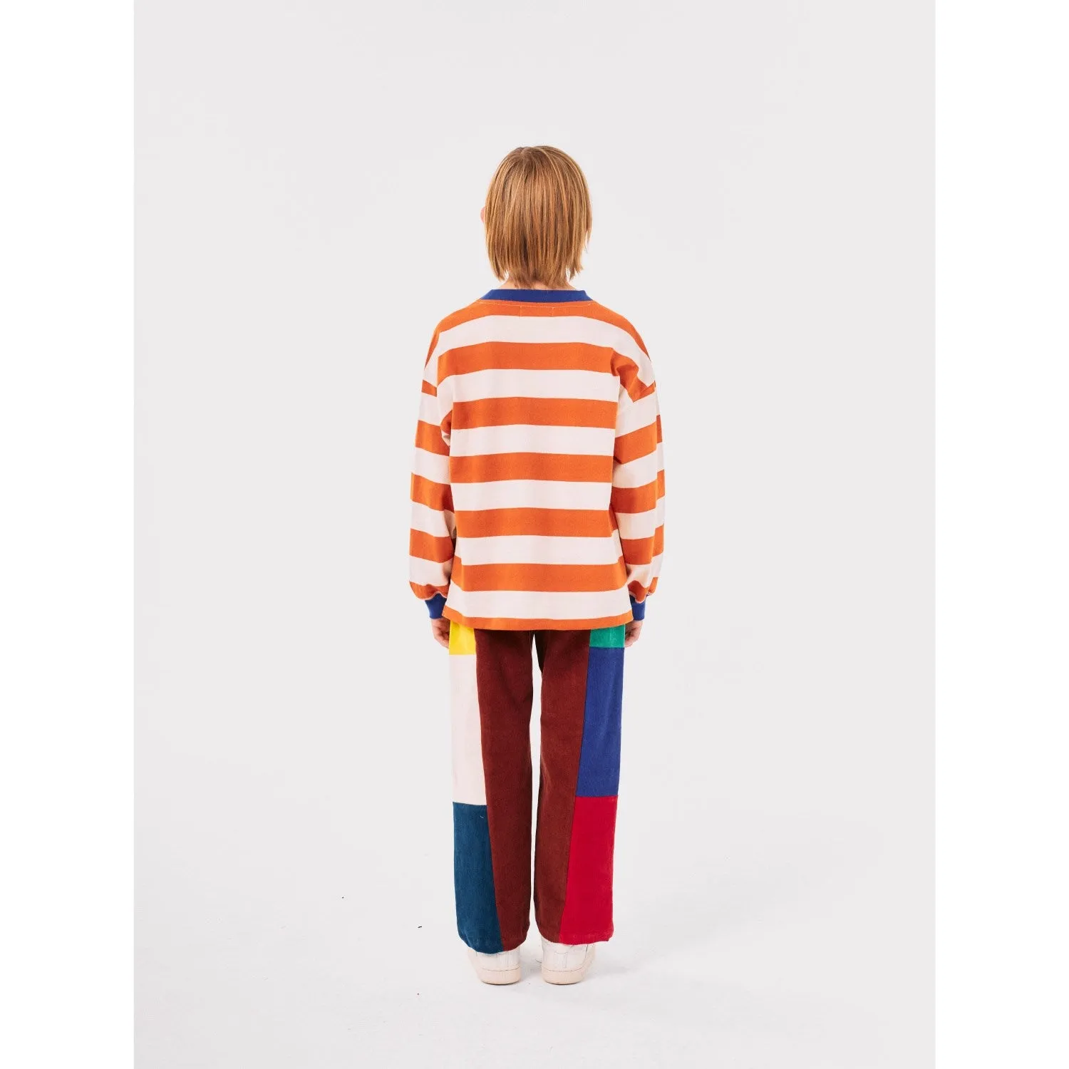 Bobo Choses Orange Bc Stripes LS T-Shirt