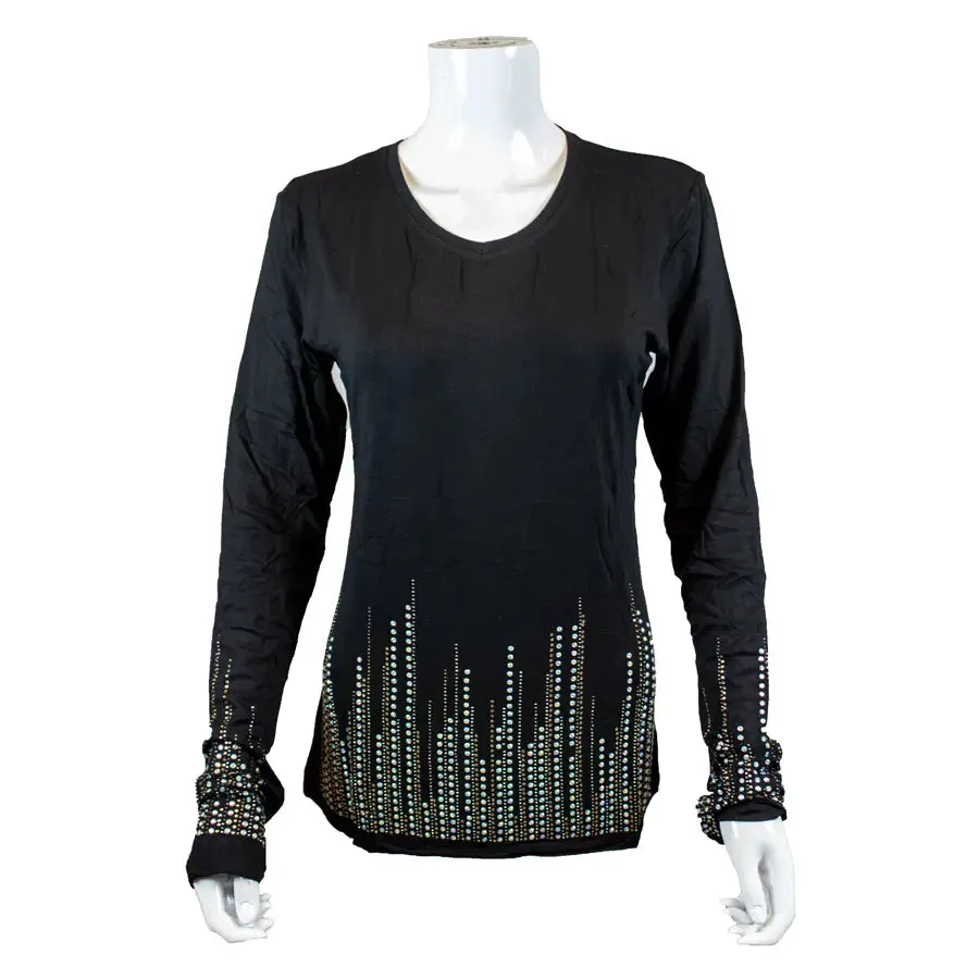 BOL Women's Sequin Long Sleeve Top