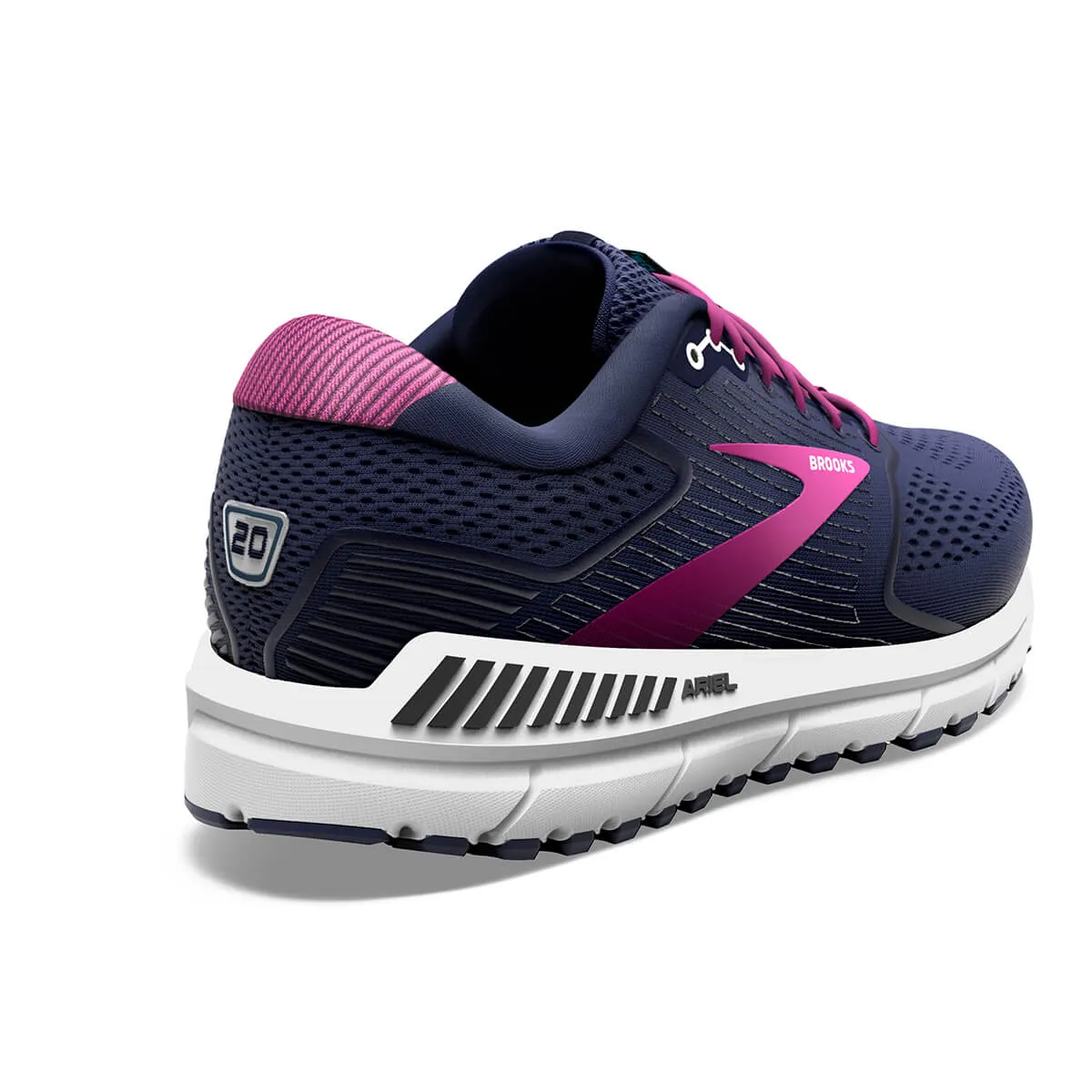 Brooks Ariel 20 Womens | Peacoat/vivid Viola/white