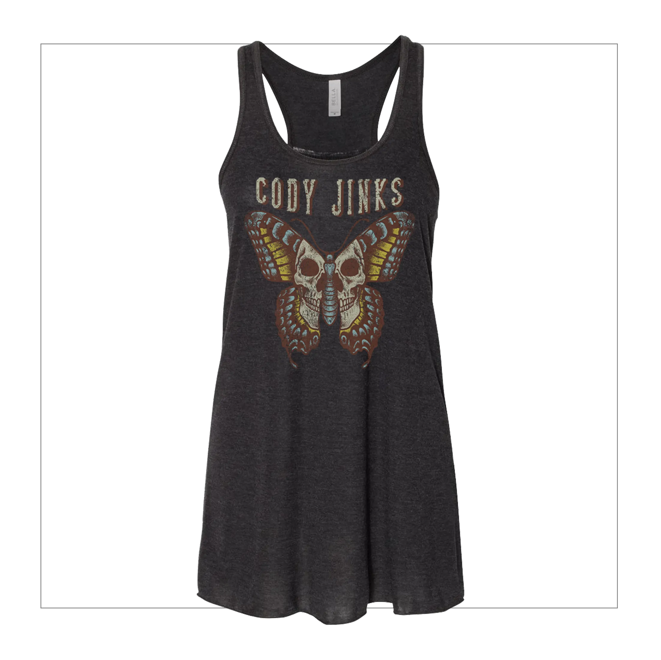 Butterfly Skull Ladies Tank