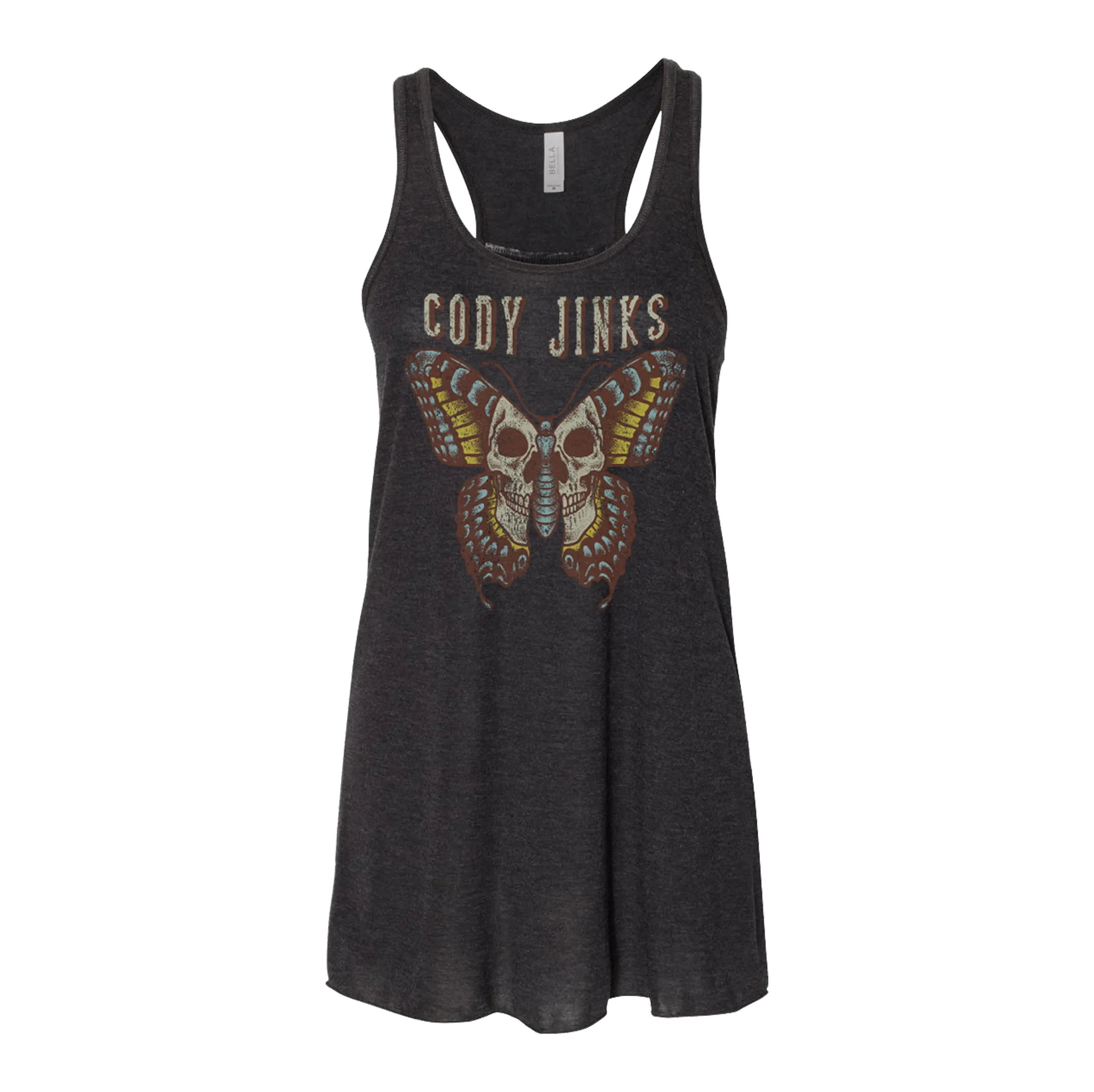 Butterfly Skull Ladies Tank