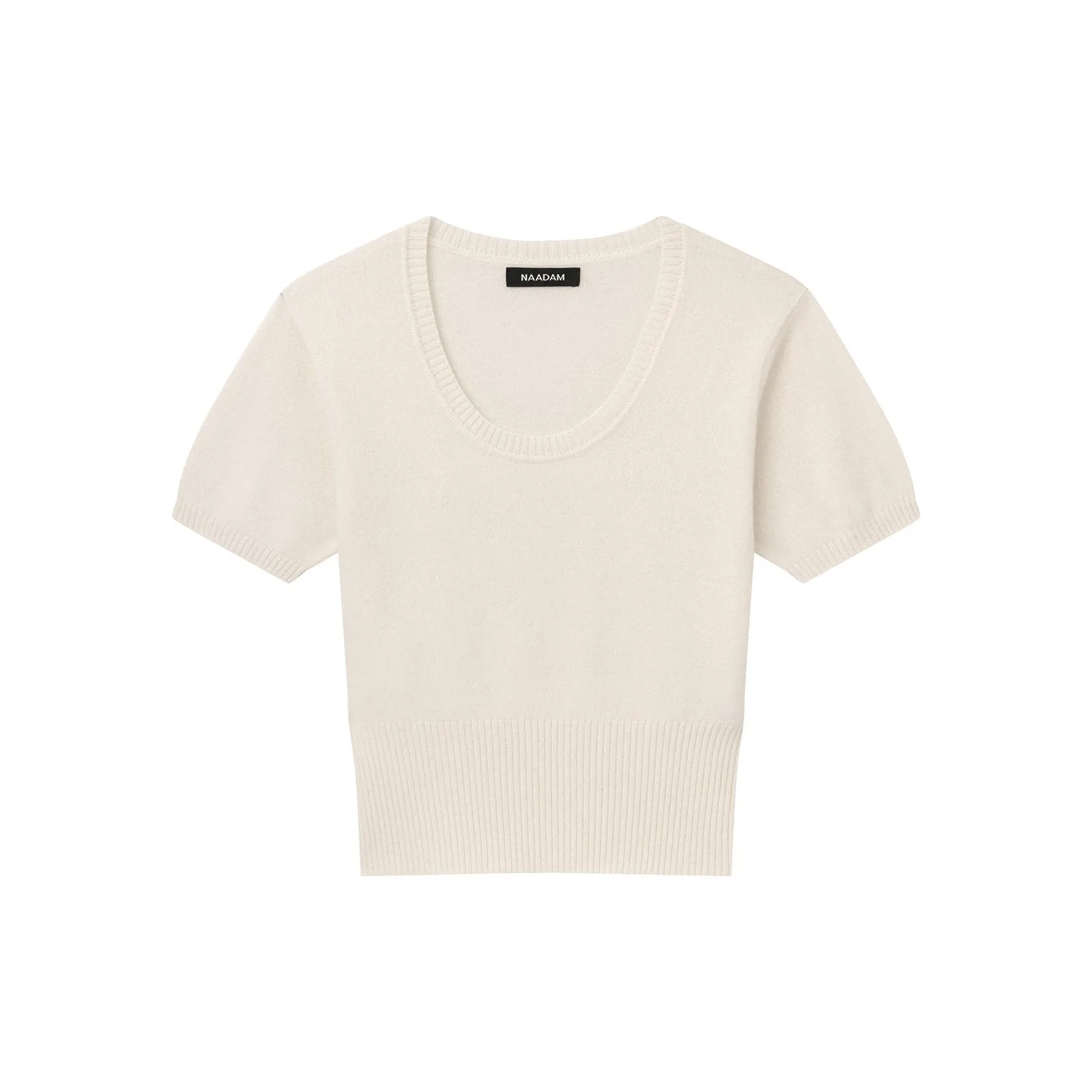 Cashmere Scoop Neck T-Shirt