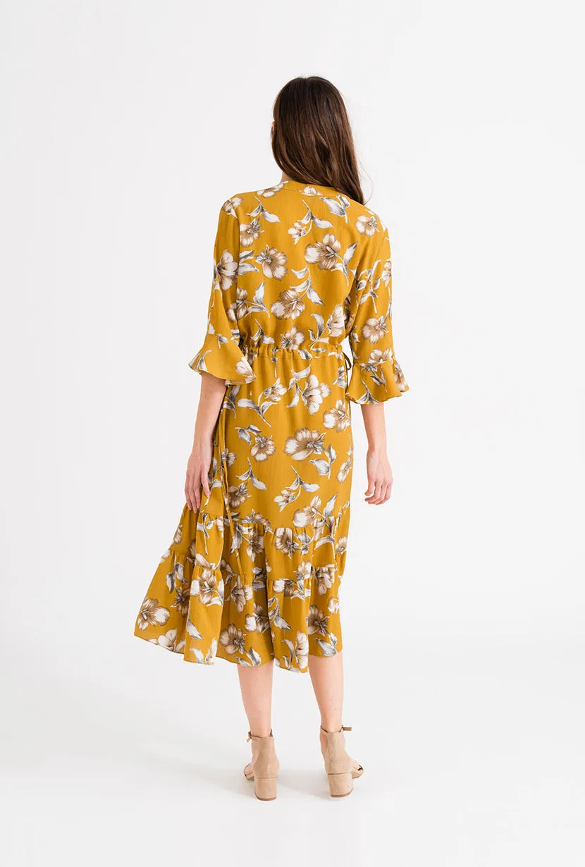 Celina Dress - Mustard