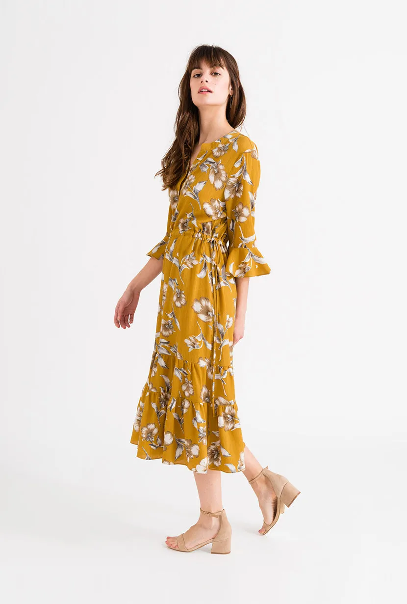 Celina Dress - Mustard