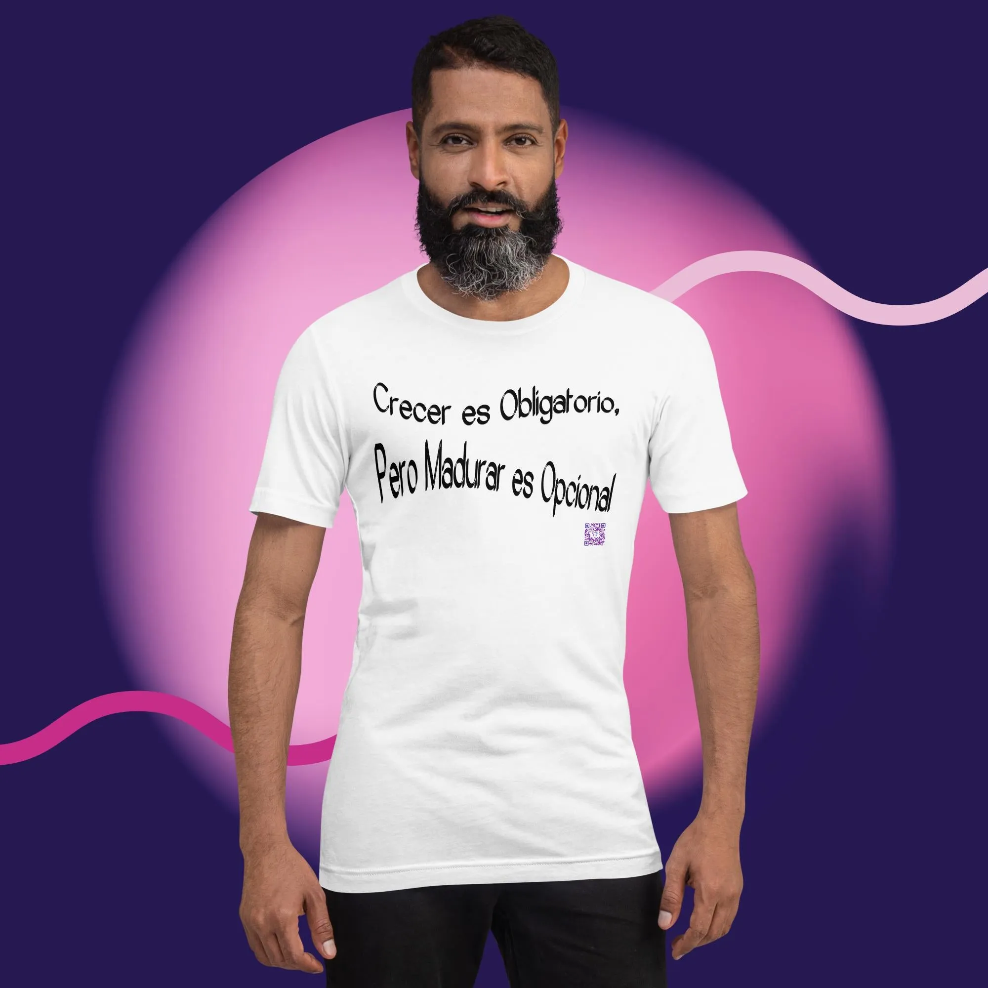 Crecer es Obligatorio T-Shirt, Pero Madurar es Opcional, Funny Spanish Quote Shirt, Graphic Tee, Casual Top, Humorous Apparel