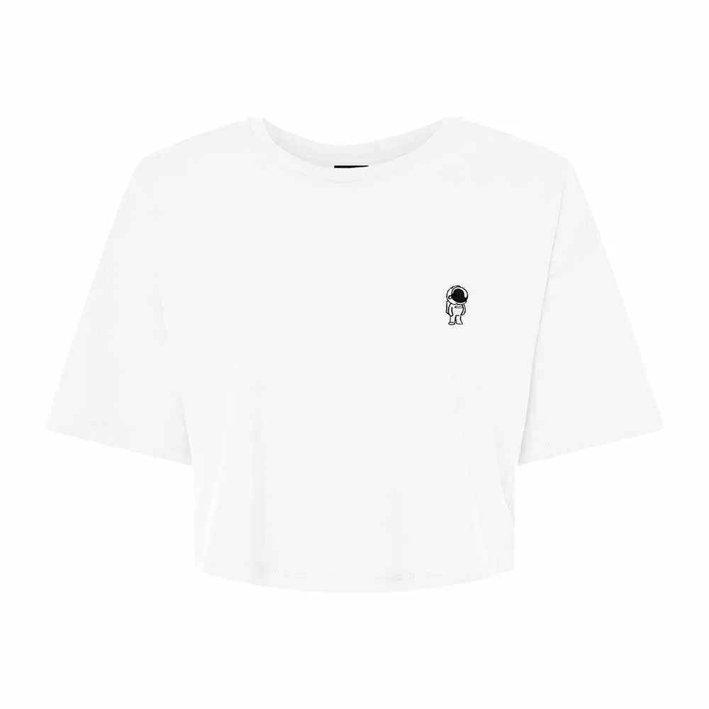 Dalix Astronaut Womens Flowy Cropped Tee