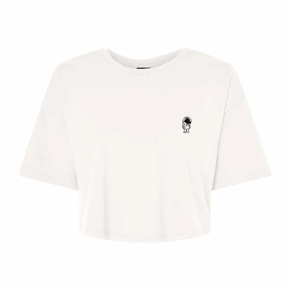 Dalix Astronaut Womens Flowy Cropped Tee