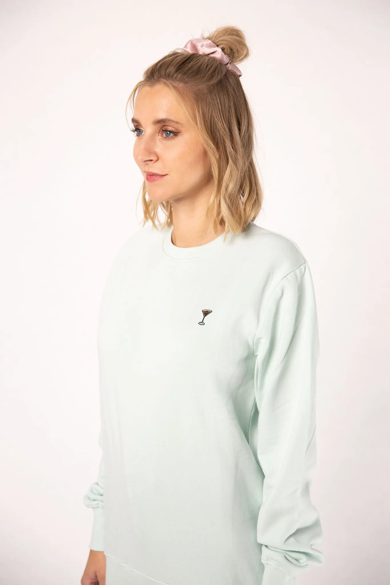 Espresso Martini | Bestickter Bio-Baumwoll Frauen Pullover