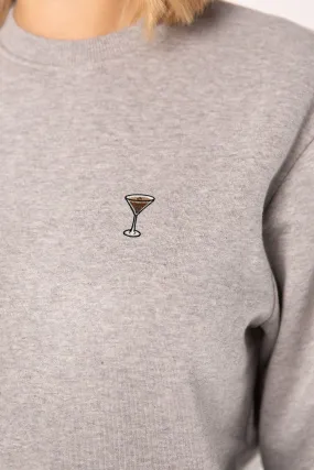 Espresso Martini | Bestickter Bio-Baumwoll Frauen Pullover