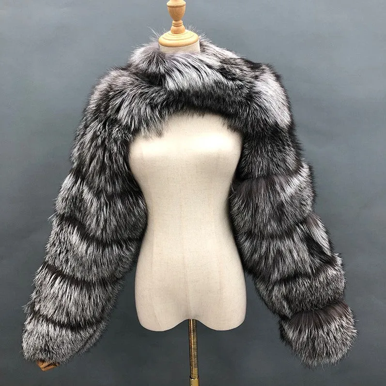 Fashion faux fur jacket（AY1360)