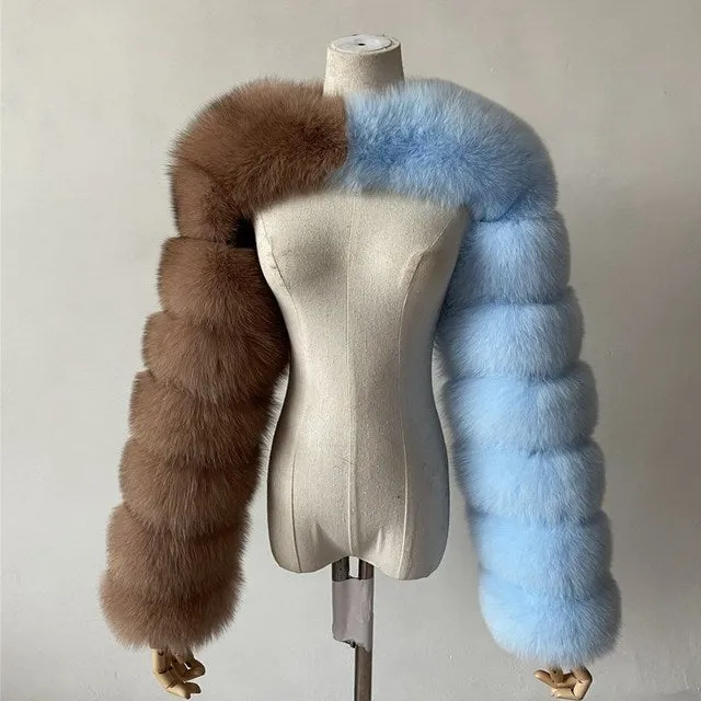 Fashion faux fur jacket（AY1360)