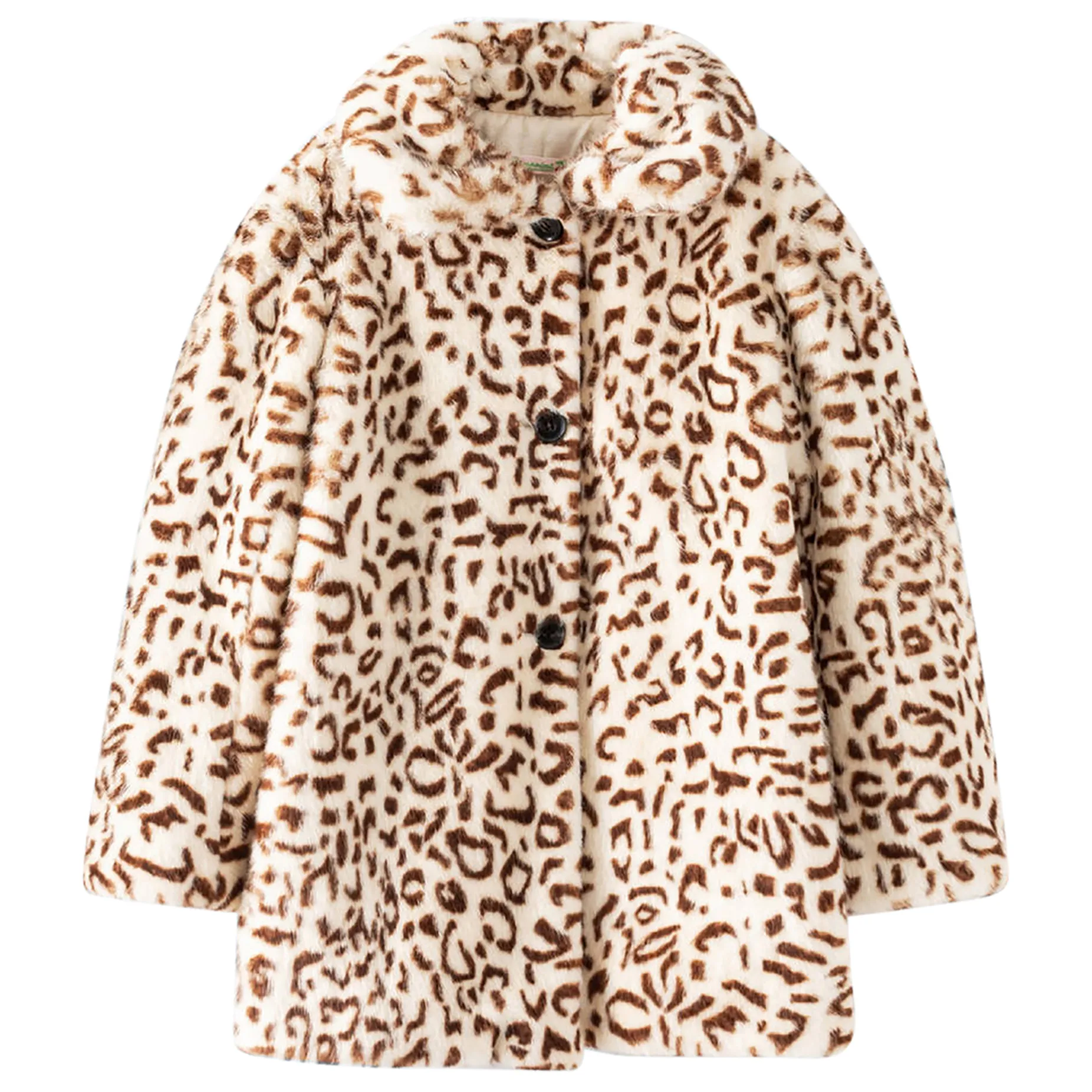 Faux Fur Leopard Occasion Coat