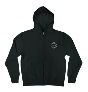 Free and Liberated Zip Up Sweatshirt Black