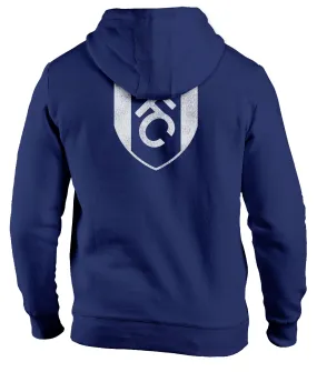 Fulham FC Wordmark Fleece Pullover Hoodie - Navy