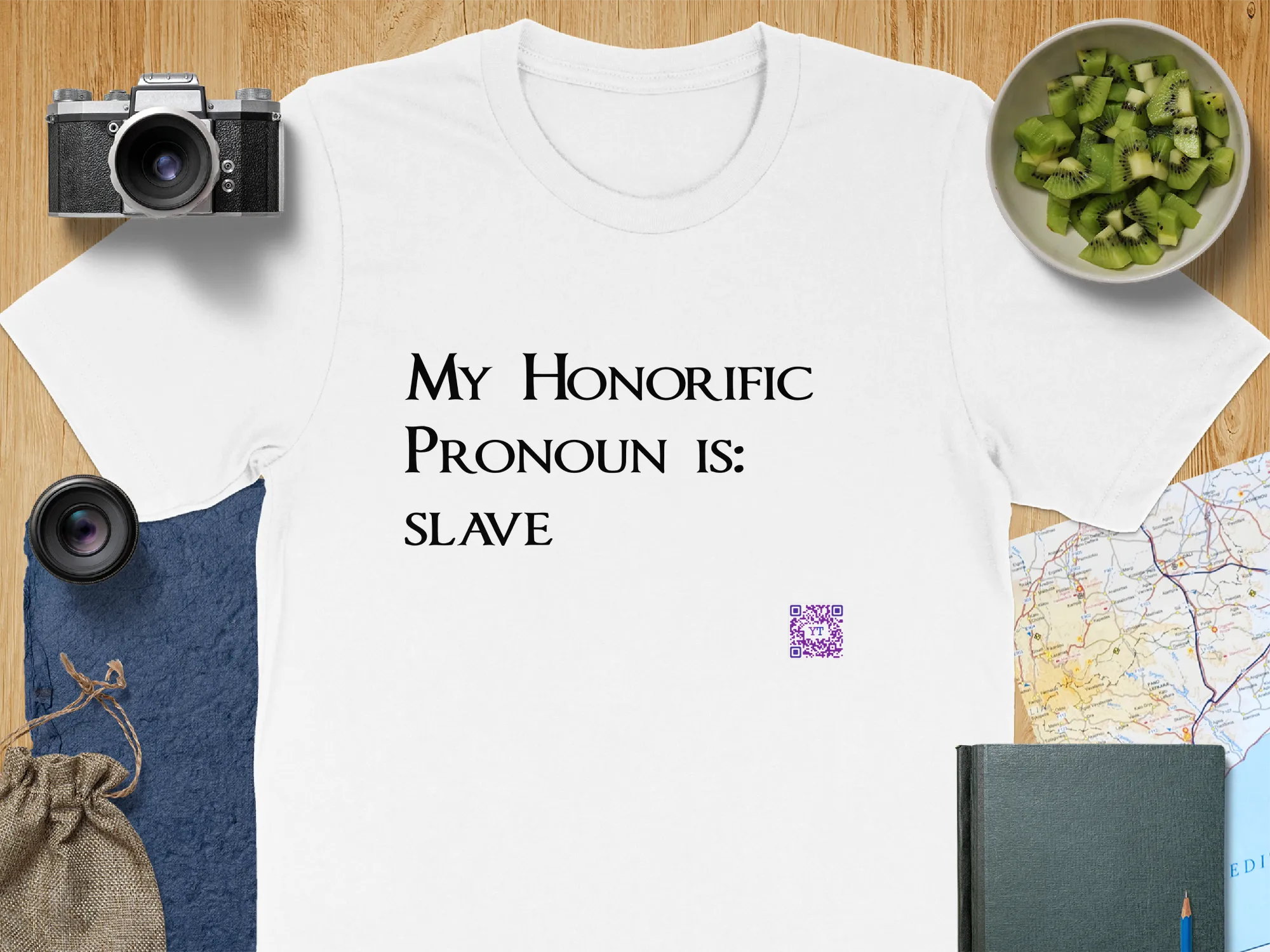 Funny Quote T-Shirt, My Honorific Pronoun is Slave Shirt, Unique Tee for Fun