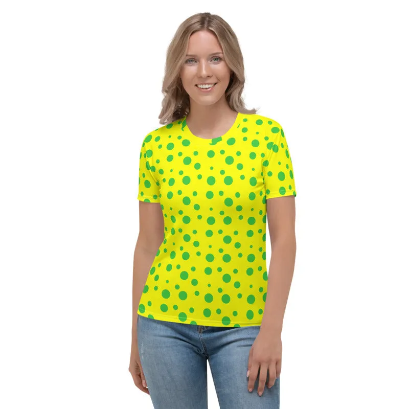 Green Spotted Yellow Women's T-shirt