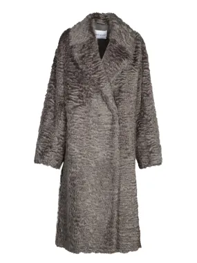 Grey Faux Fur Coat