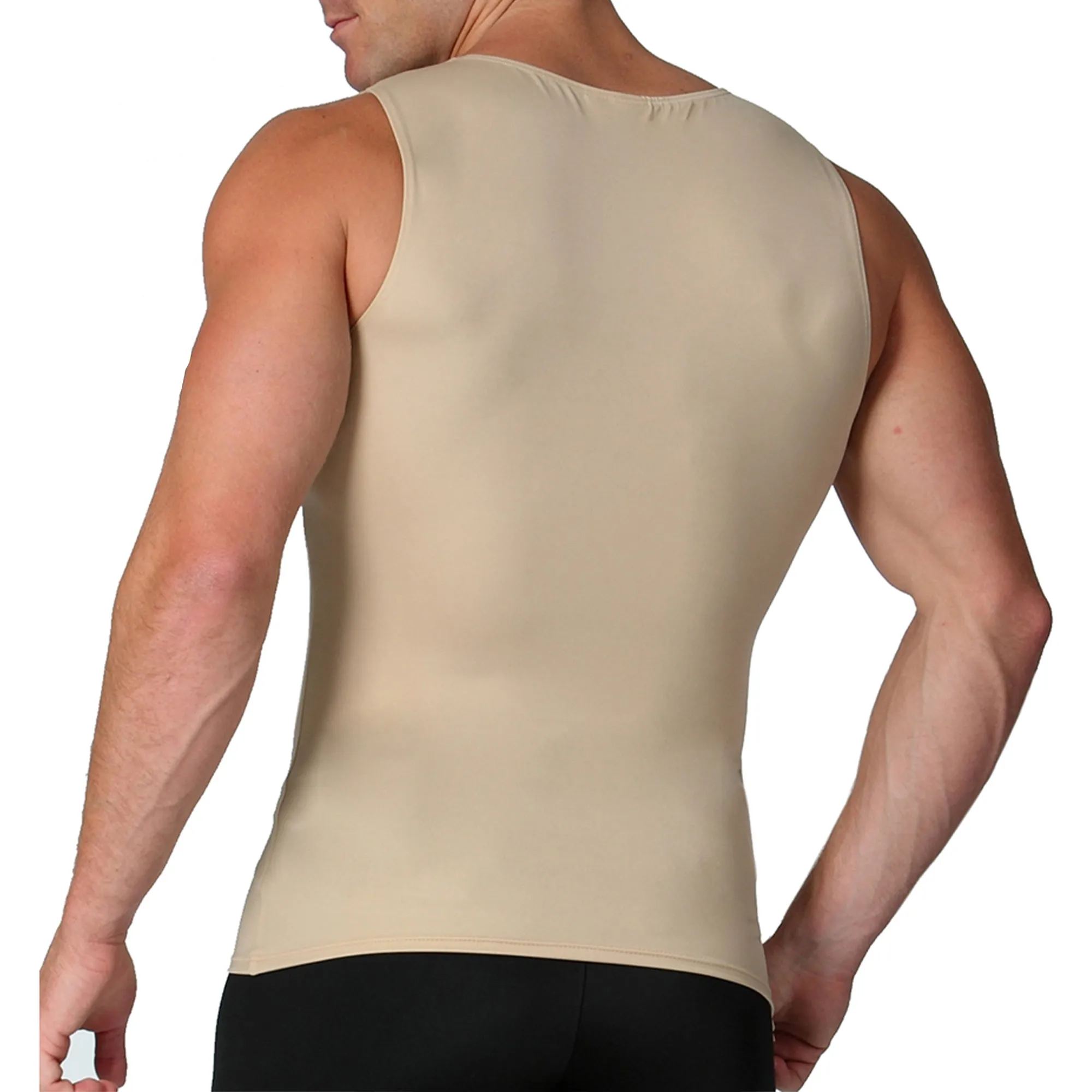 Insta Slim Compression Sleeveless Muscle Tank with Zipper MS00Z1