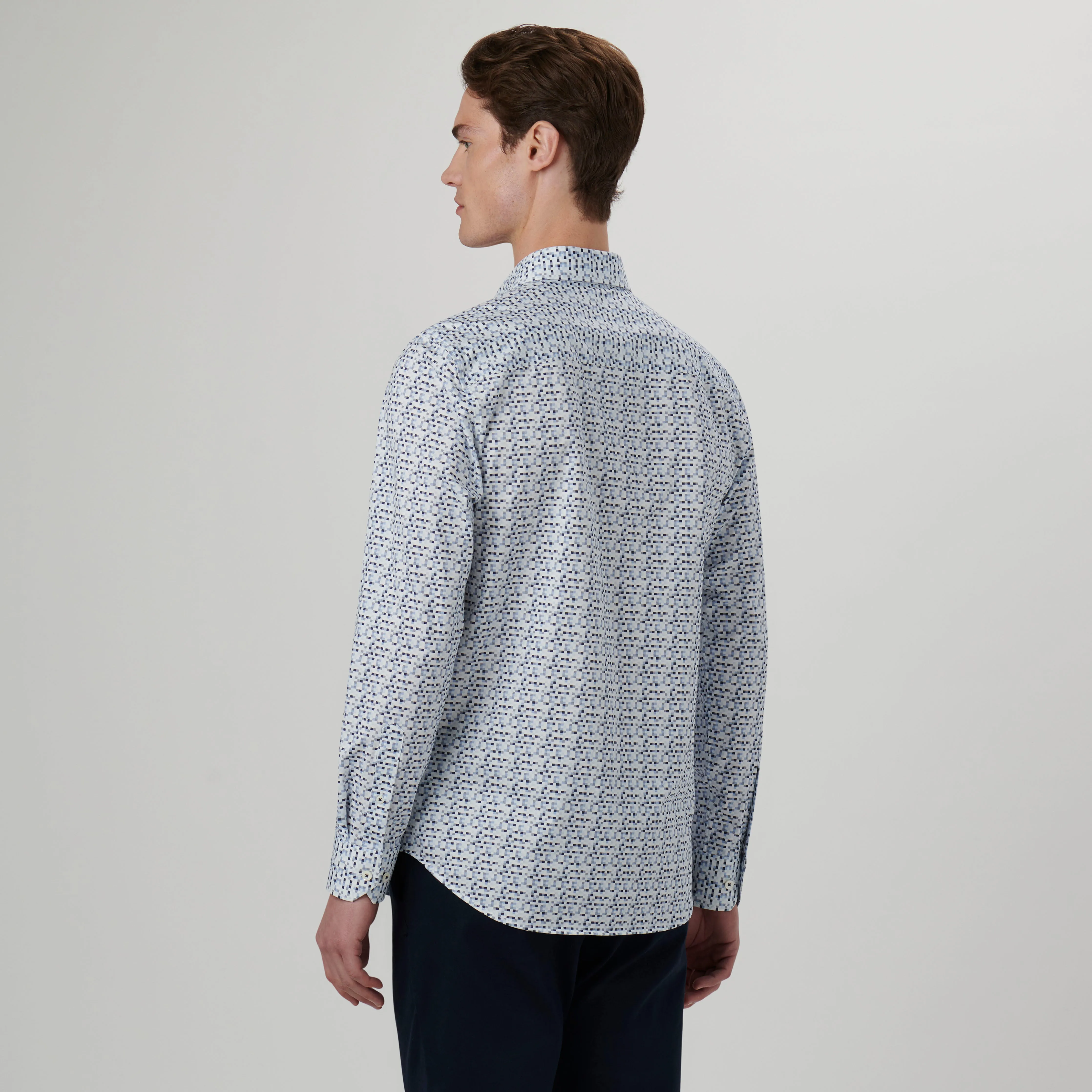 James Pixel Print OoohCotton Shirt