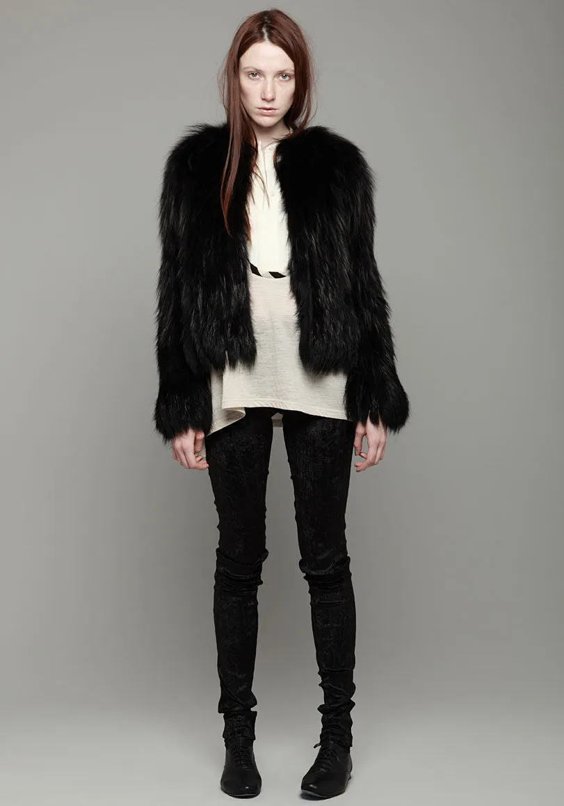 Knitted Fox Fur Callas Coat