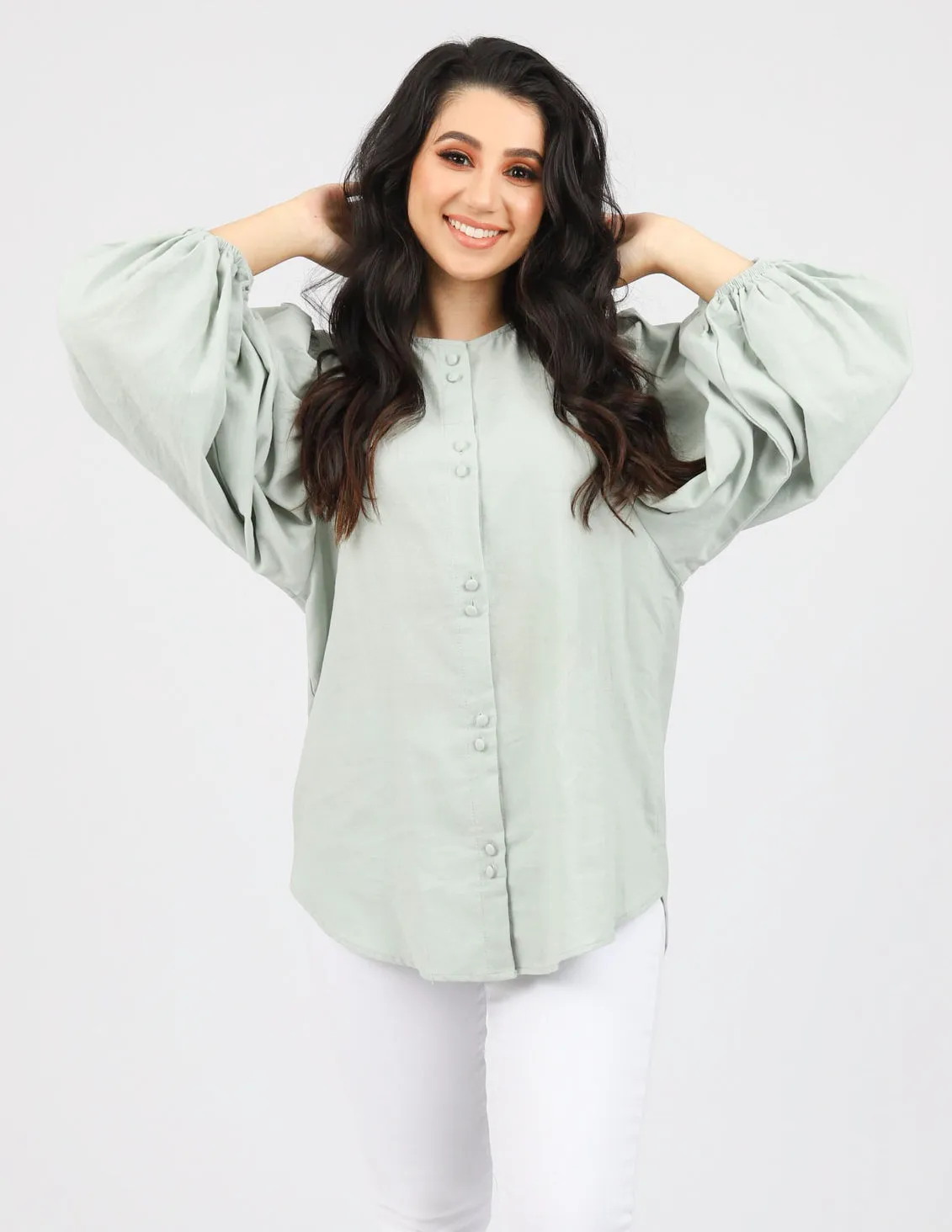 Lantern Bell Short Blouse