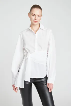 Leo Poplin Tie Top