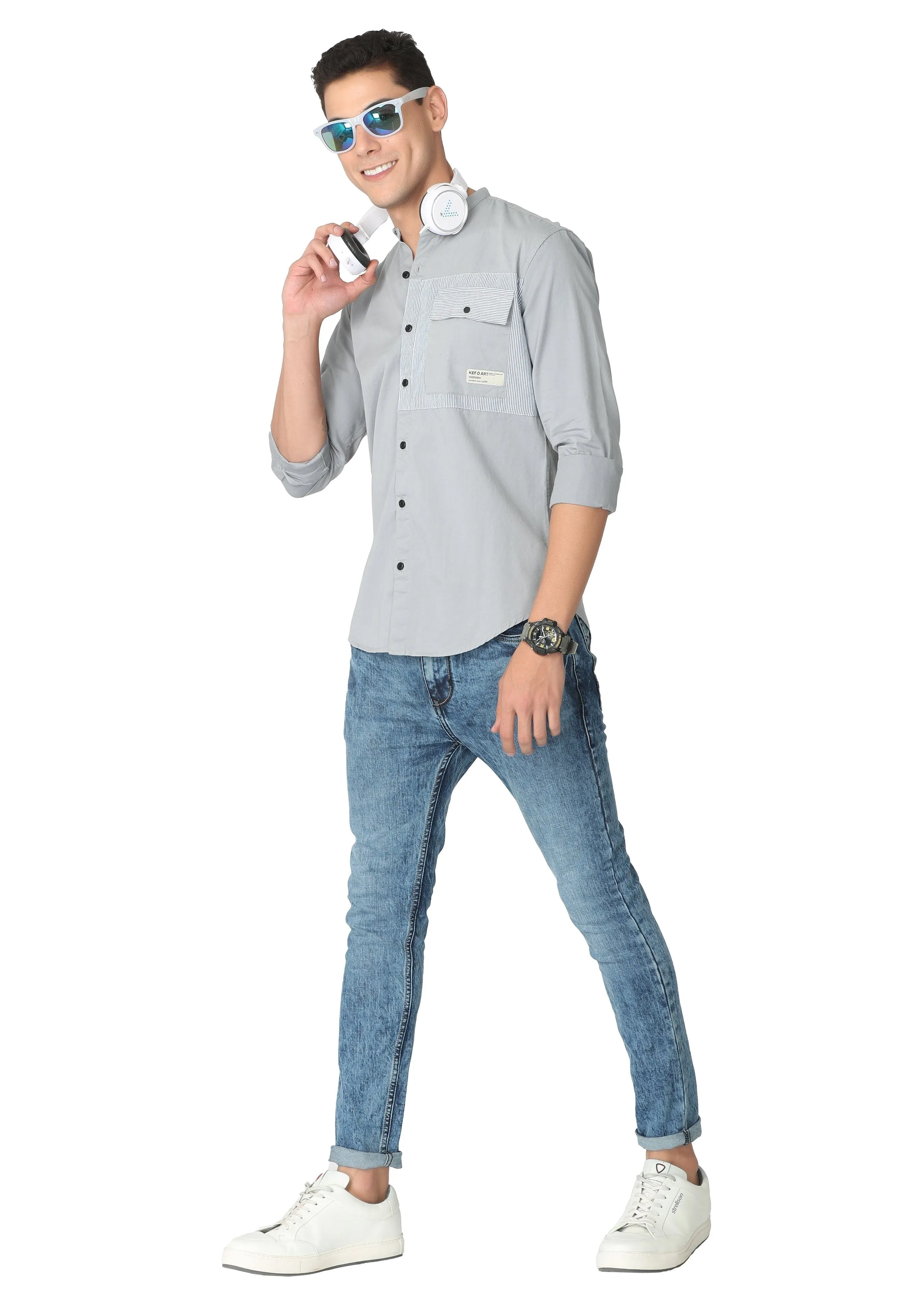 Light Grey Casual Shirt