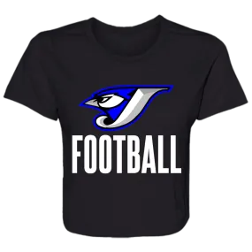 Logo Football B8882 Ladies' Flowy Cropped Tee