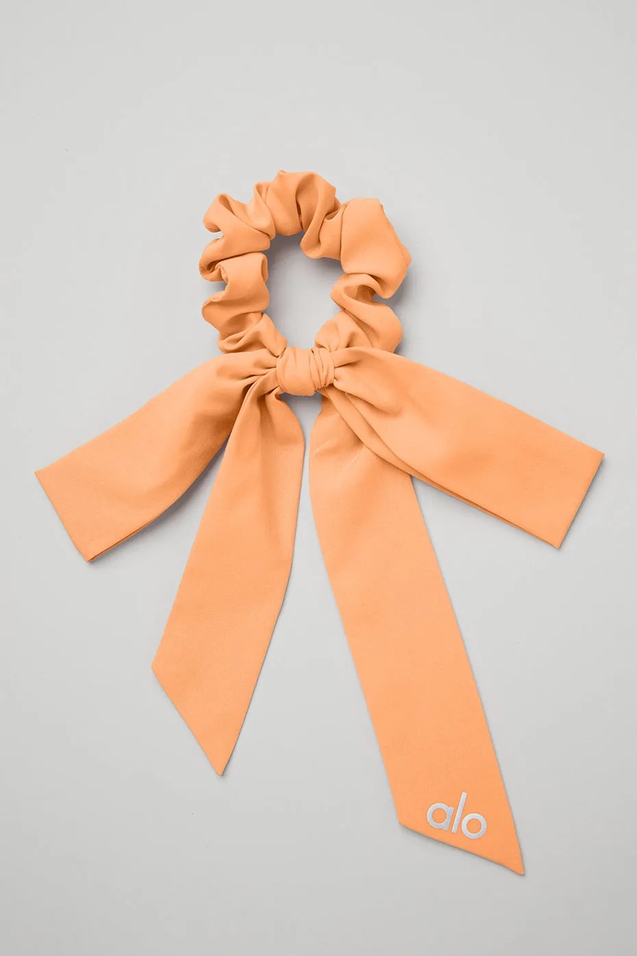 Love Knots Tie Scrunchie - Cantaloupe