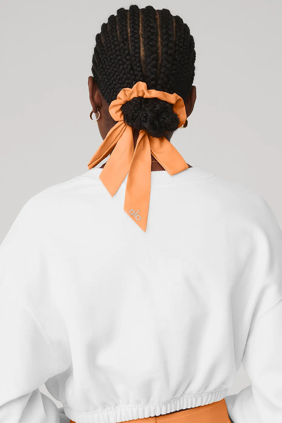 Love Knots Tie Scrunchie - Cantaloupe