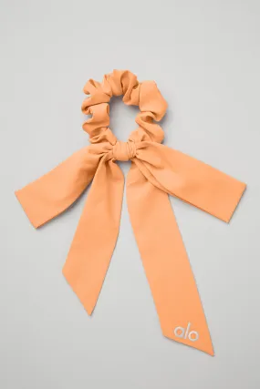 Love Knots Tie Scrunchie - Cantaloupe