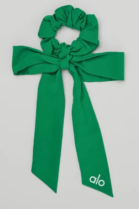 Love Knots Tie Scrunchie - Green Emerald